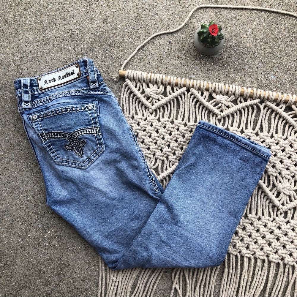 Rock Revival Denim Nicole Capri Jeans Size 26